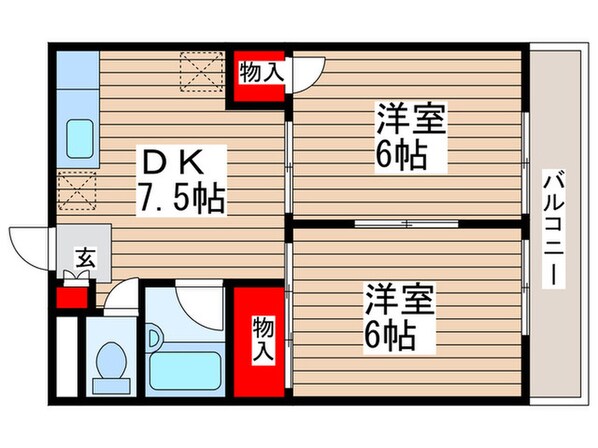 ベルフィーヌ船橋の物件間取画像